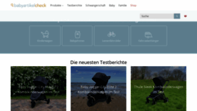 What Babyartikelcheck.de website looked like in 2020 (3 years ago)