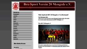 What Boxclub-dortmund-mengede.de website looked like in 2020 (3 years ago)