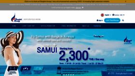 What Bangkokair.com website looked like in 2020 (3 years ago)
