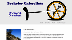 What Berkeleyunicycling.org website looked like in 2020 (3 years ago)