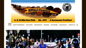 What Buffalostampederun.com website looked like in 2020 (3 years ago)