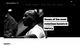 What Boxingnewstv.com website looked like in 2020 (3 years ago)
