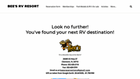 What Beesrvresort.com website looked like in 2020 (3 years ago)