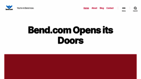 What Bend.com website looked like in 2020 (3 years ago)