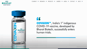 What Bharatbiotech.com website looked like in 2020 (3 years ago)