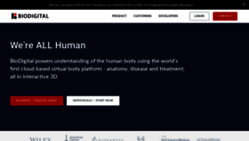 What Biodigital.com website looked like in 2020 (3 years ago)
