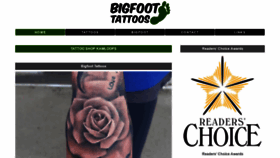 What Bigfoottattoos.ca website looked like in 2020 (3 years ago)