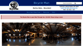 What Bicycleman.com website looked like in 2020 (3 years ago)