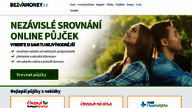 What Bezvamoney.cz website looked like in 2020 (5 years ago)