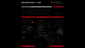 What Backstreet.net website looked like in 2020 (3 years ago)