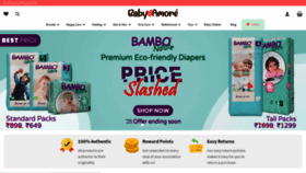 What Babyamore.in website looked like in 2020 (3 years ago)