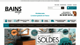 What Bains-design.fr website looked like in 2020 (3 years ago)