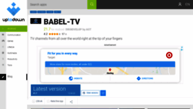 What Babel-tv.en.uptodown.com website looked like in 2020 (3 years ago)