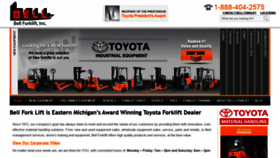 What Bellforklift.com website looked like in 2020 (3 years ago)