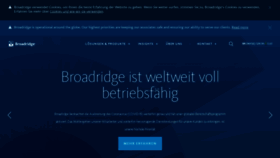What Broadridge.de website looked like in 2020 (3 years ago)
