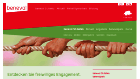 What Benevol-sg.ch website looked like in 2020 (3 years ago)