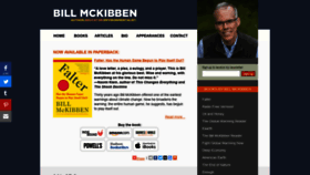 What Billmckibben.com website looked like in 2020 (3 years ago)