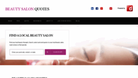 What Beautysalonquotes.com.au website looked like in 2020 (3 years ago)
