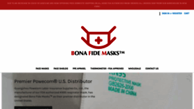 What Bonafidemasks.com website looked like in 2020 (3 years ago)