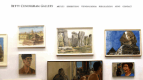 What Bettycuninghamgallery.com website looked like in 2020 (3 years ago)