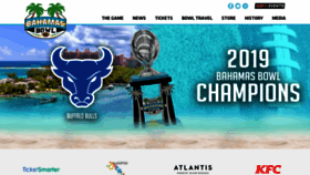 What Bahamasbowl.com website looked like in 2020 (3 years ago)