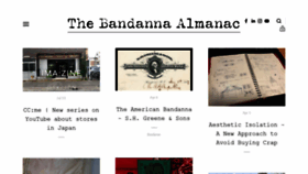 What Bandanna-almanac.com website looked like in 2020 (3 years ago)