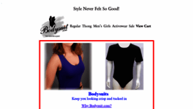What Bodysuit.com website looked like in 2020 (3 years ago)