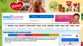 What Babyonline.cz website looked like in 2020 (3 years ago)