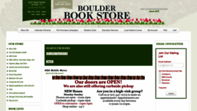 What Boulderbookstore.com website looked like in 2020 (3 years ago)
