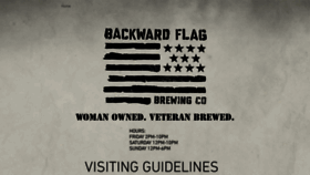What Backwardflagbrewing.com website looked like in 2020 (3 years ago)