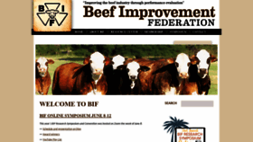 What Beefimprovement.org website looked like in 2020 (3 years ago)