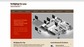 What Bridgingthegapresearch.org website looked like in 2020 (3 years ago)