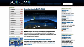 What Bco-dmo.org website looked like in 2020 (3 years ago)