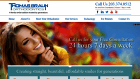 What Braunorthodontics.com website looked like in 2020 (3 years ago)