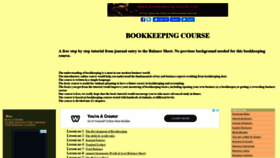 What Bookkeeping-course.com website looked like in 2020 (3 years ago)