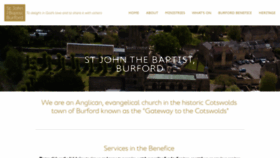 What Burfordchurch.org website looked like in 2020 (3 years ago)