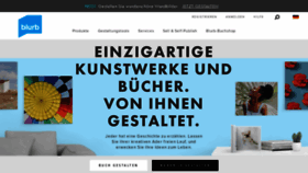 What Blurb.de website looked like in 2020 (3 years ago)