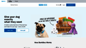 What Barkbox.com website looked like in 2020 (3 years ago)