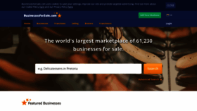 What Businessesforsale.co.za website looked like in 2020 (3 years ago)
