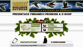 What Banner-shop.cz website looked like in 2020 (3 years ago)