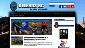 What Belenosrugby.com website looked like in 2020 (3 years ago)