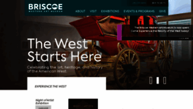 What Briscoemuseum.org website looked like in 2020 (3 years ago)