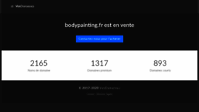 What Bodypainting.fr website looked like in 2020 (3 years ago)