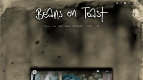 What Beansontoastmusic.com website looked like in 2020 (3 years ago)
