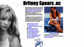 What Britneyspears.ac website looked like in 2020 (3 years ago)