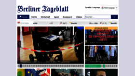 What Berlinertageblatt.de website looked like in 2020 (3 years ago)