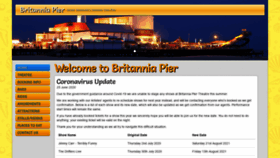What Britannia-pier.co.uk website looked like in 2020 (3 years ago)