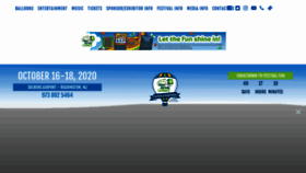 What Balloonfestival.com website looked like in 2020 (3 years ago)