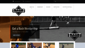 What Bashsportsacademy.com website looked like in 2020 (3 years ago)