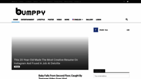 What Bumppy.com website looked like in 2020 (3 years ago)